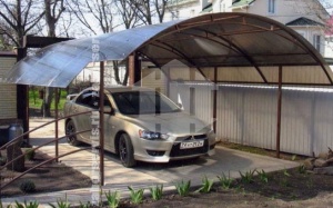 Навес для одного автомобиля пример 5