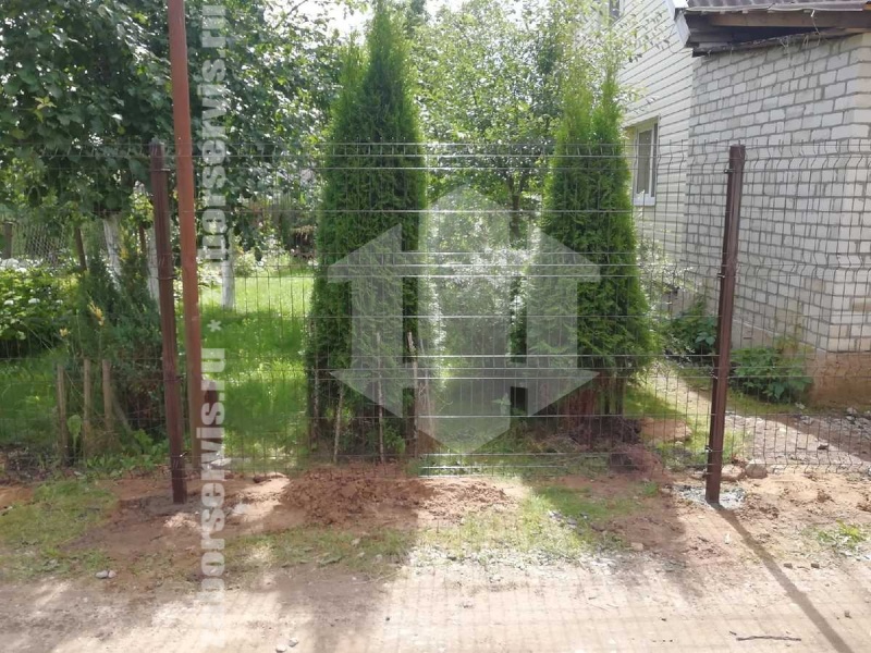 3D заборы для частного дома 10 метров 6мм