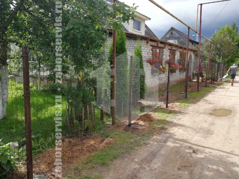 3D заборы для частного дома 10 метров 6мм