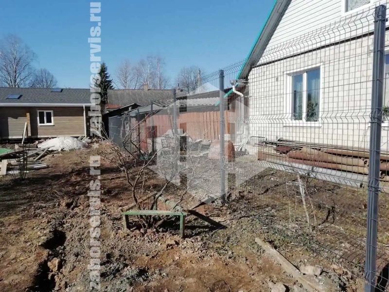 3Д оцинкованный забор 65 метров