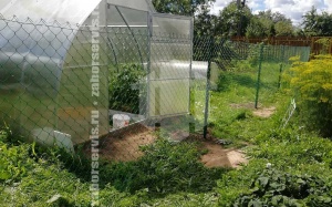 Забор для дома из сетки рабицы 60 метров