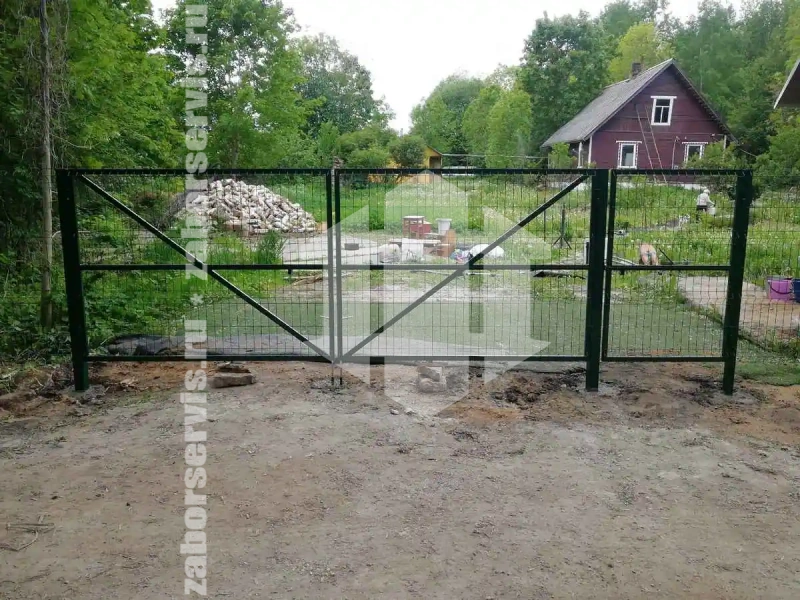 Забор из сетки гиттер 107 метров