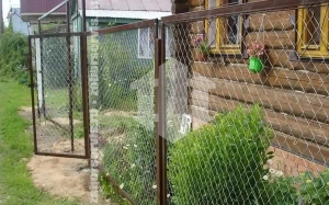 Забор оцинкованный из сетки рабицы 60 метров
